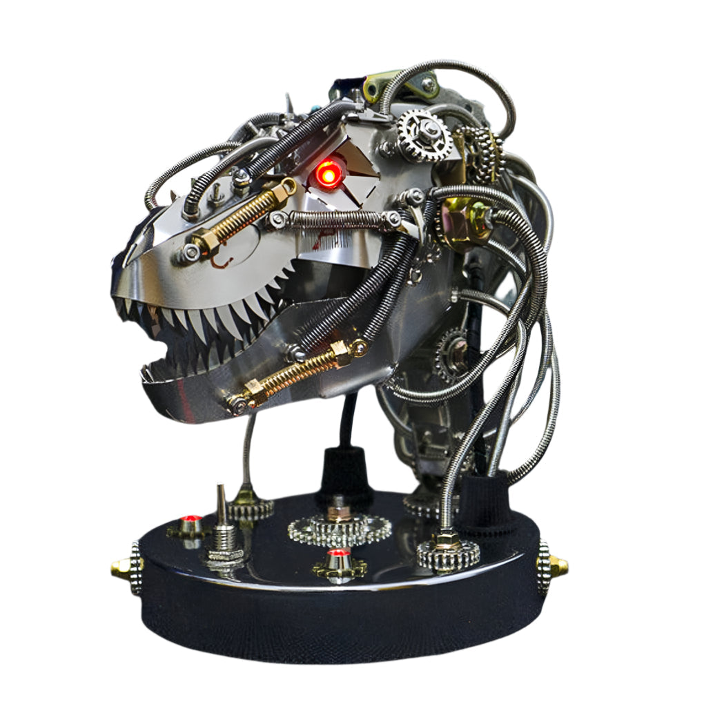 Steampunk T-Rex Head 3D Metal Model Kit
