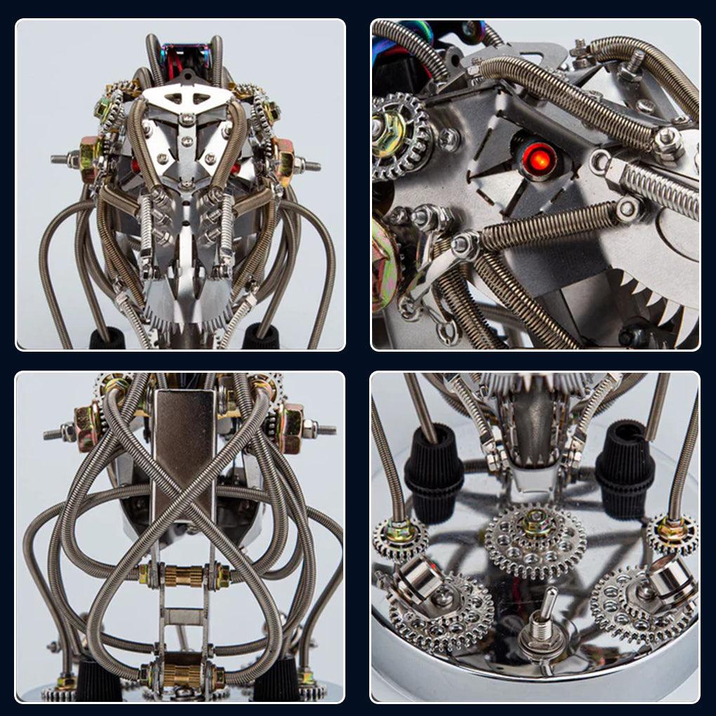 Steampunk T-Rex Head 3D Metal Model Kit