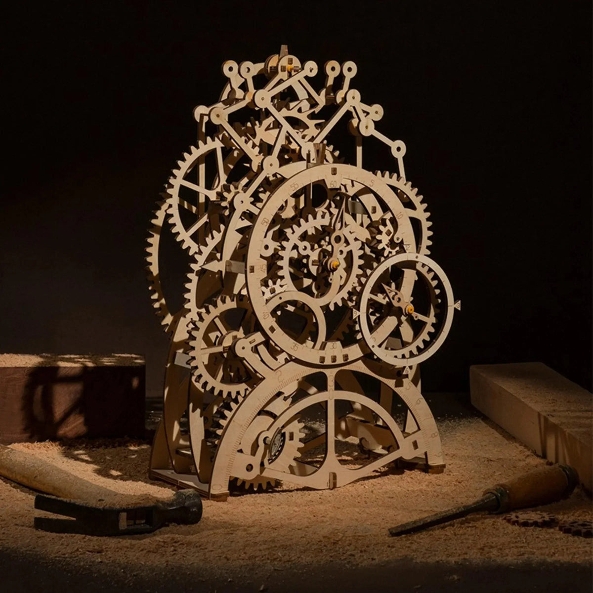 Temporal Craftsman Wooden Pendulum Clock Kit