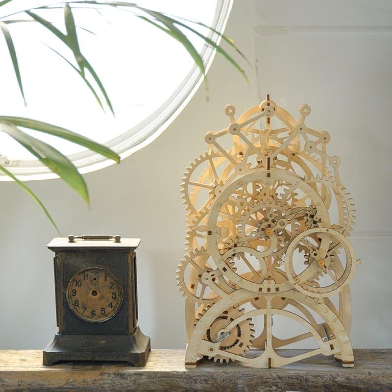 Temporal Craftsman Wooden Pendulum Clock Kit