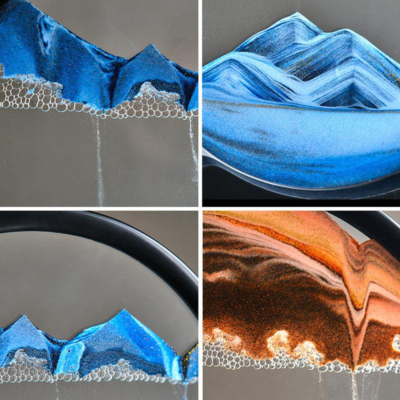 Tranquility Flow 3D Rotating Sand Art