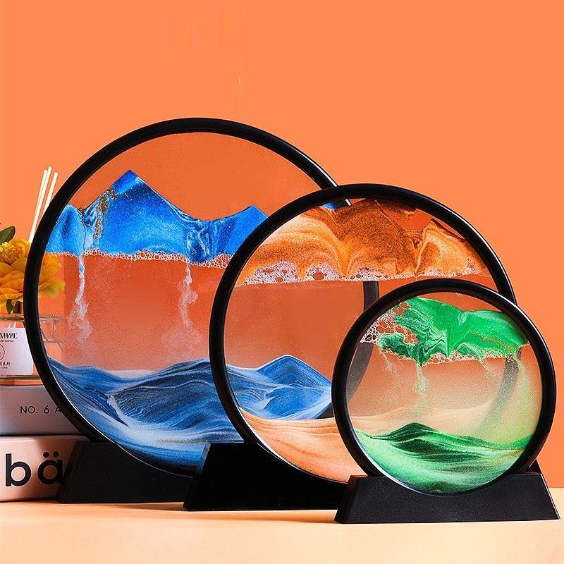 Tranquility Flow 3D Rotating Sand Art