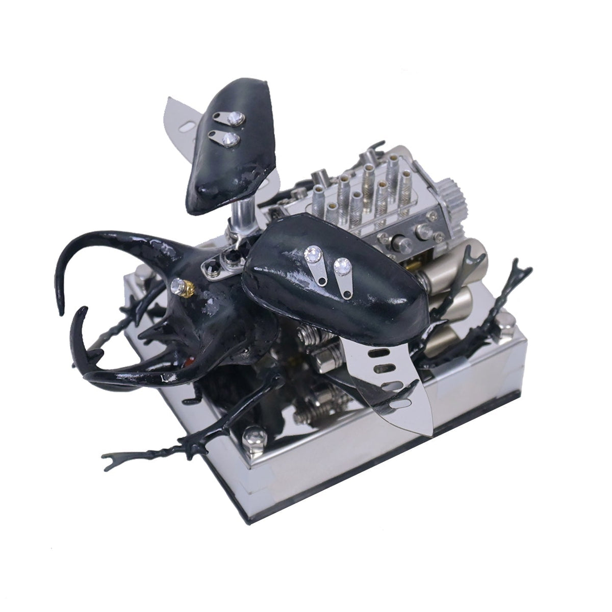 DIY V8 Engine Metal Beetle Model Kit
