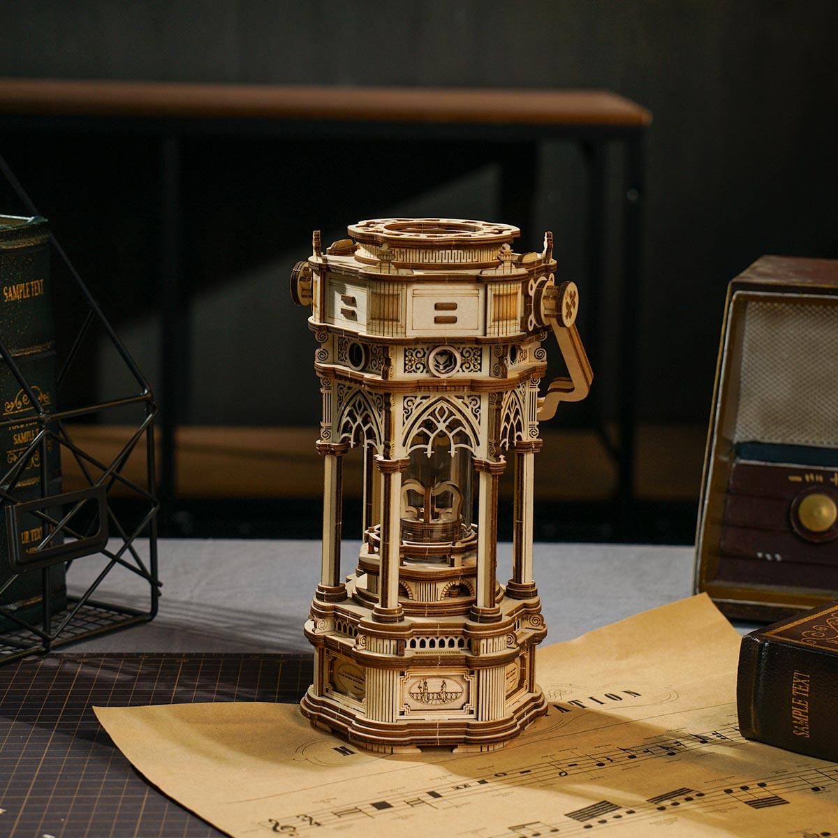 Illuminated Melody Victorian Lantern Music Box
