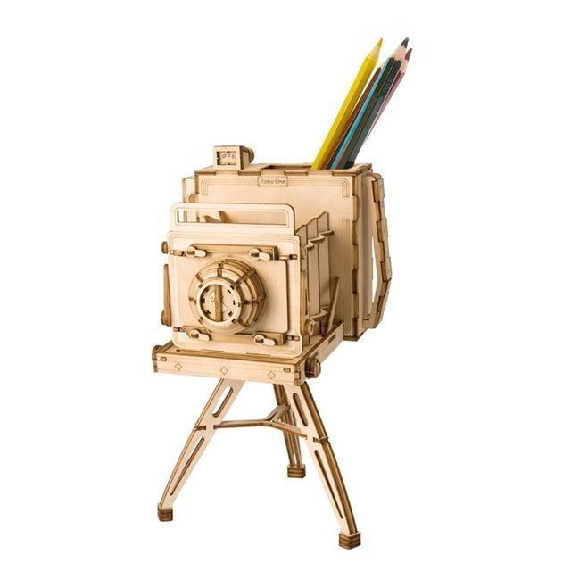 Vintage Camera 3D Wooden Puzzle