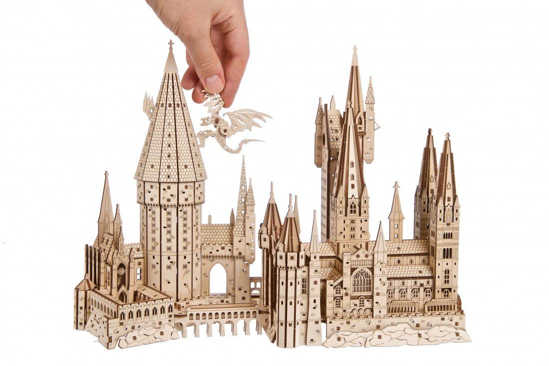 Wizard Castle 3D Wooden Puzzle Kit with Dragon