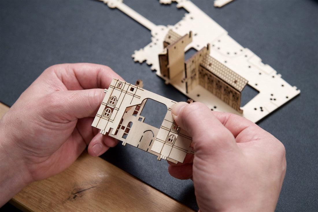 Wizard Castle 3D Wooden Puzzle Kit with Dragon