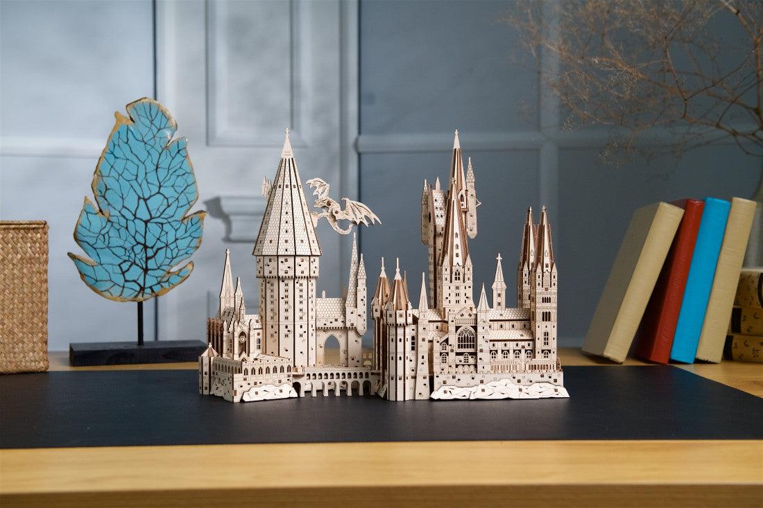 Wizard Castle 3D Wooden Puzzle Kit with Dragon