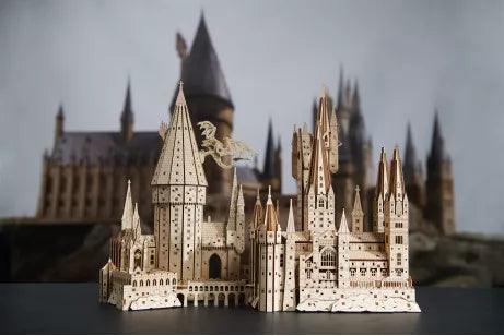 Wizard Castle 3D Wooden Puzzle Kit with Dragon