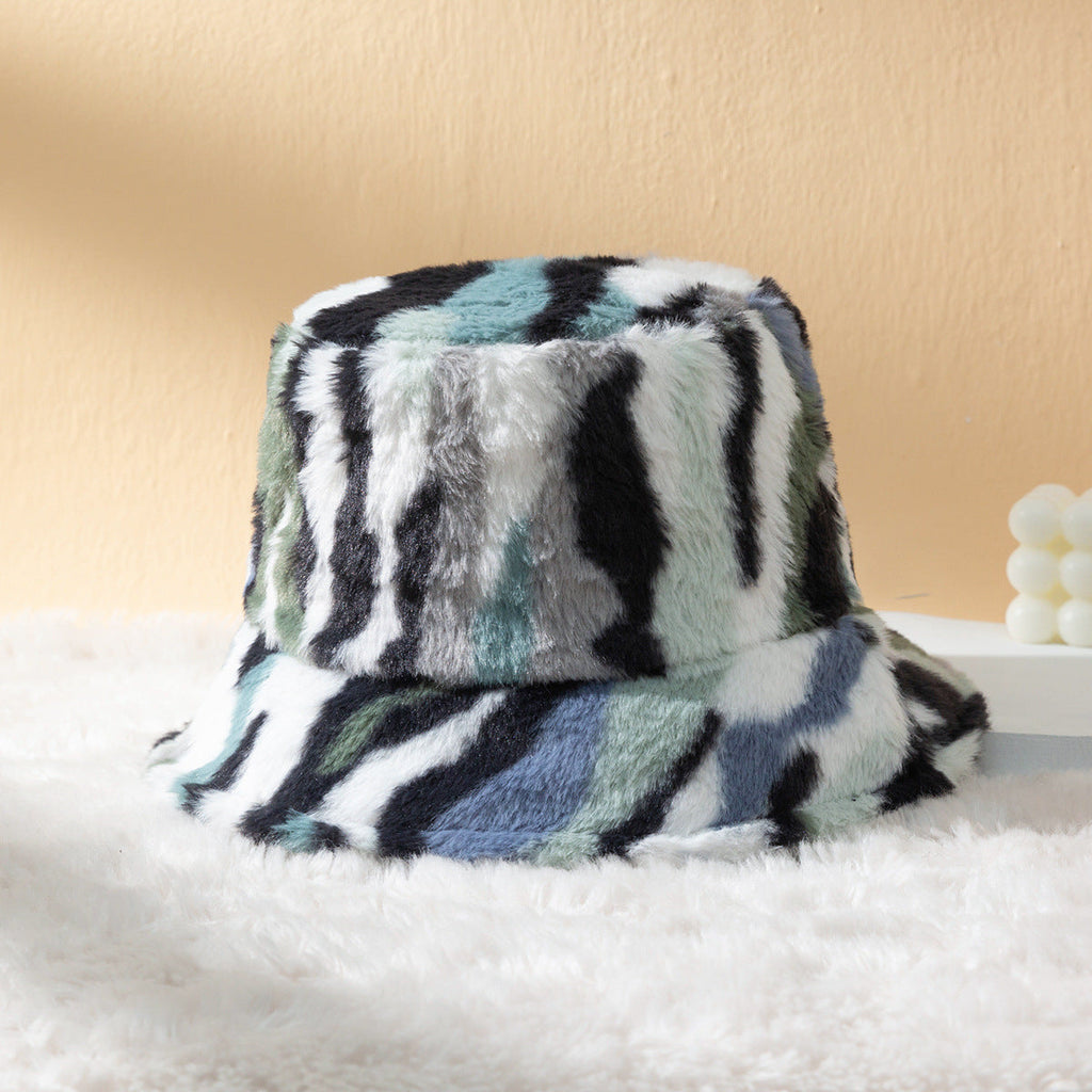 Claremore Zebra Pattern Polyester Bucket Hat, Medium