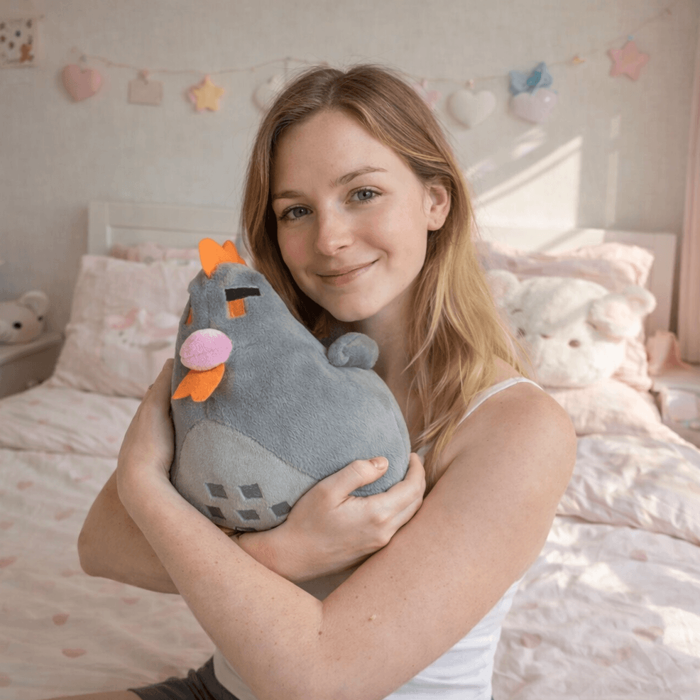 Kawaii Stardew Valley Chicken Plushie