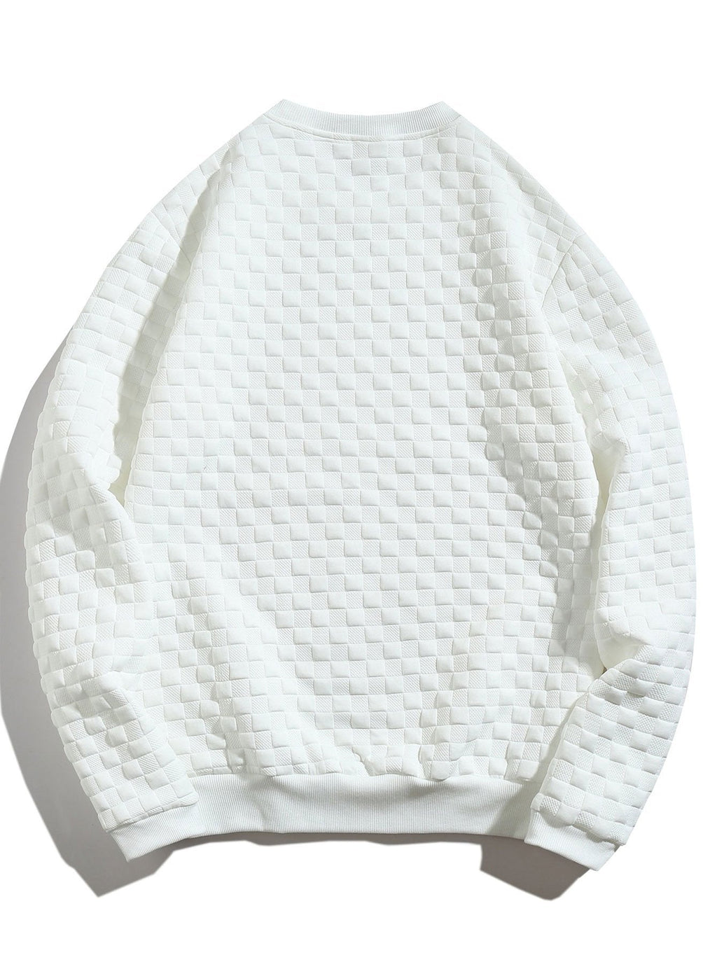 Checkerboard Jacquard Sweatshirt