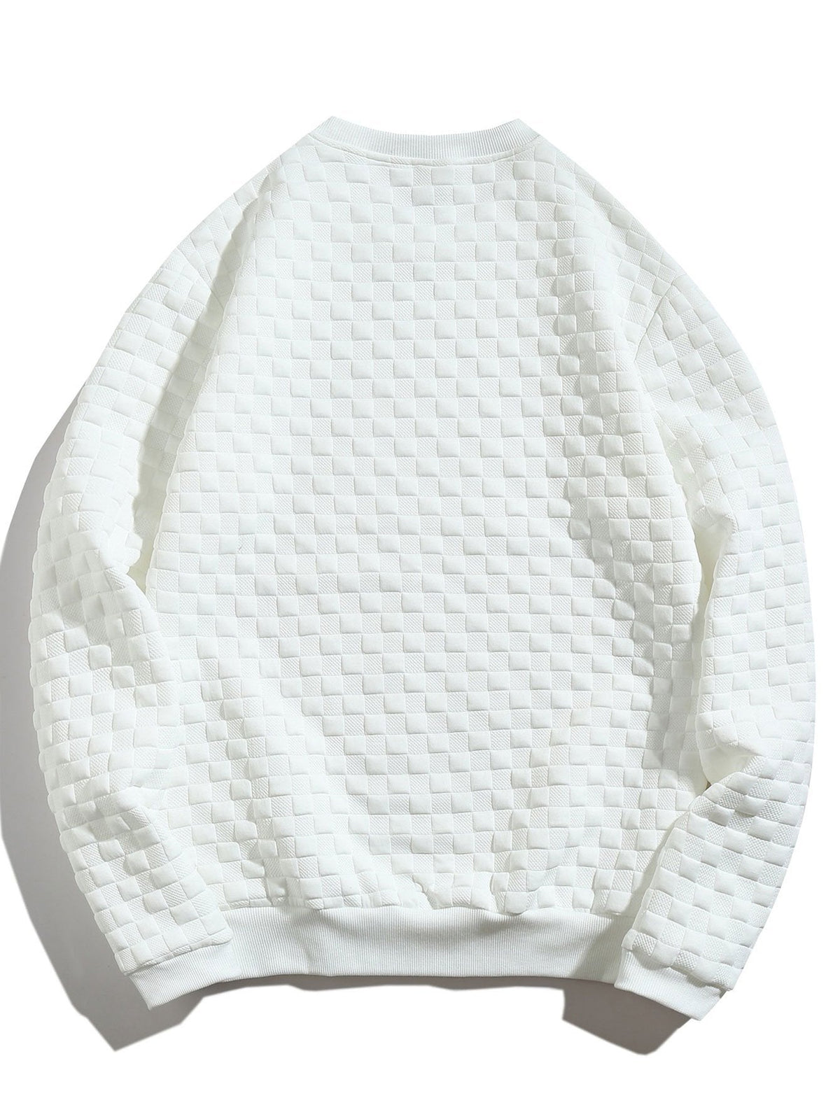 Checkerboard Jacquard Sweatshirt