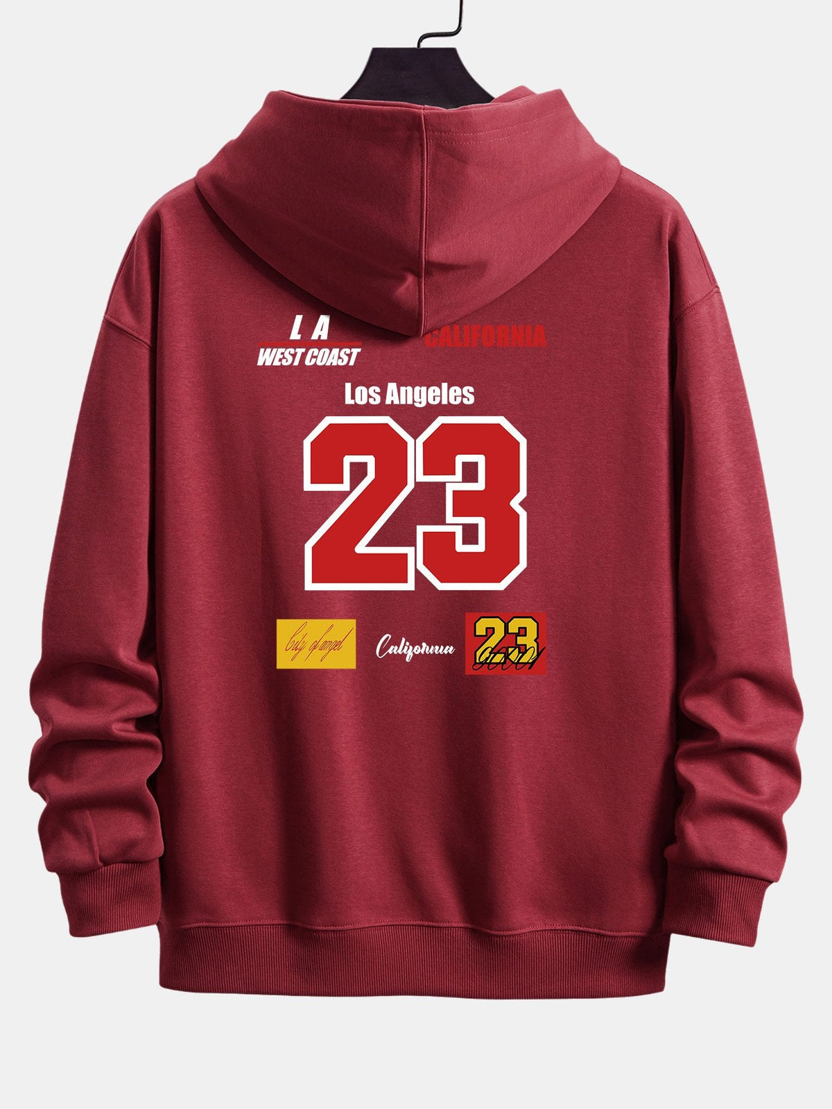 Sudadera con capucha y corte relajado número 23