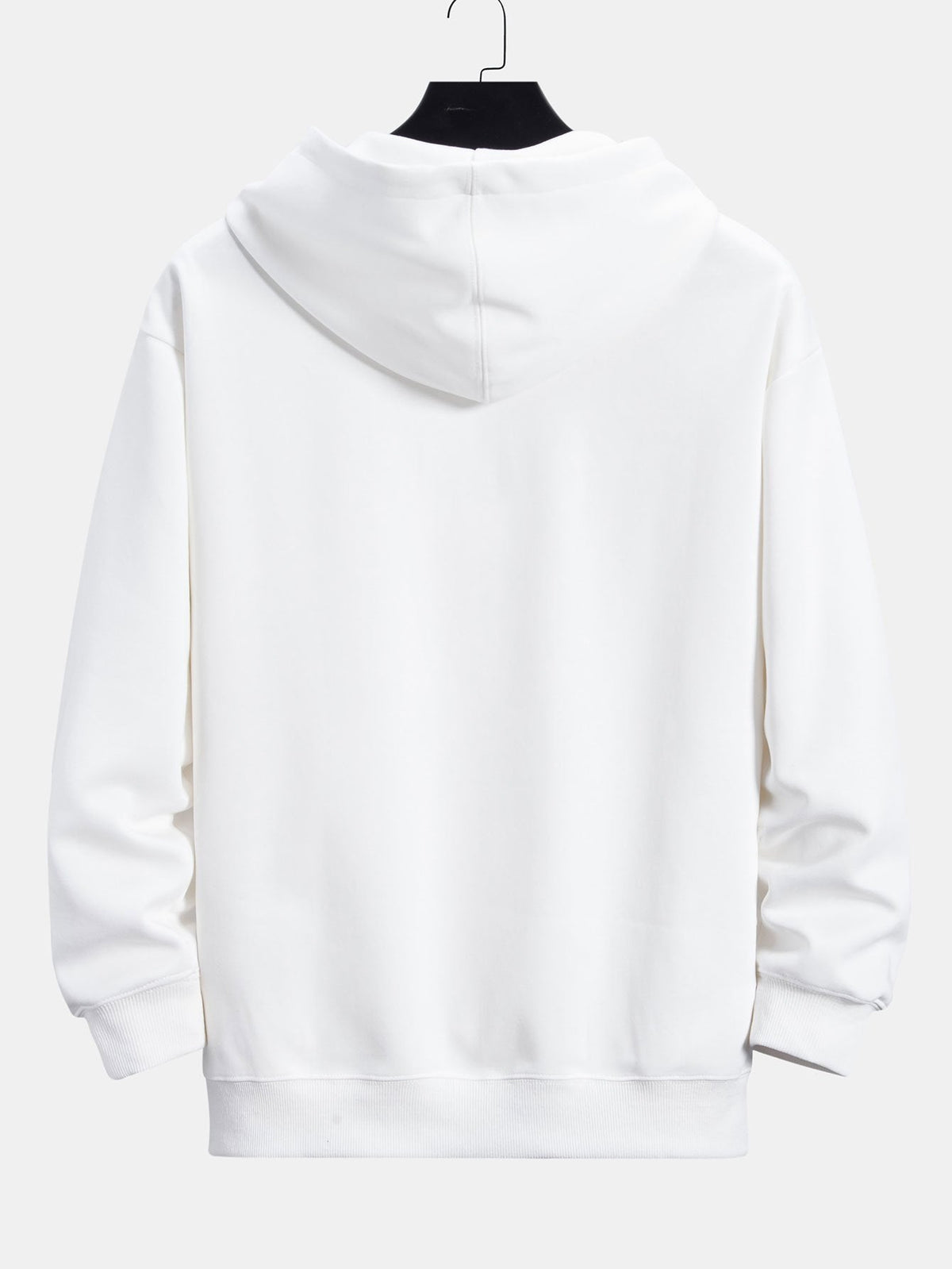 Sweat à capuche coupe décontractée basique