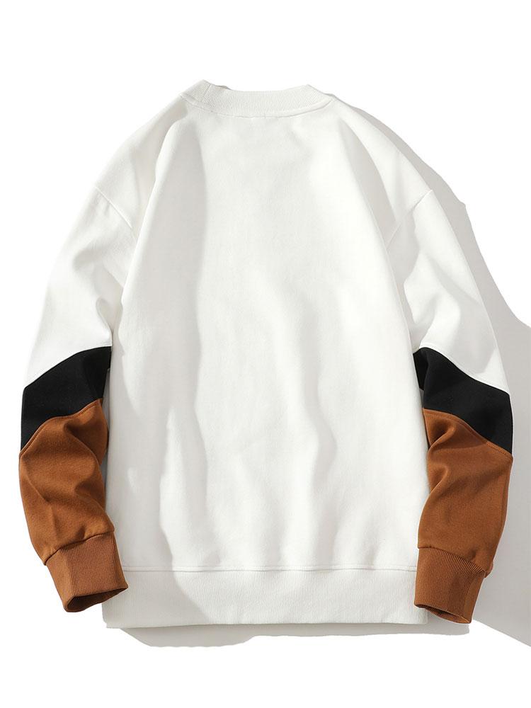 Color Block Crewneck Sweatshirt