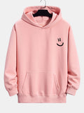 Sweat à capuche coupe décontractée imprimé smiley