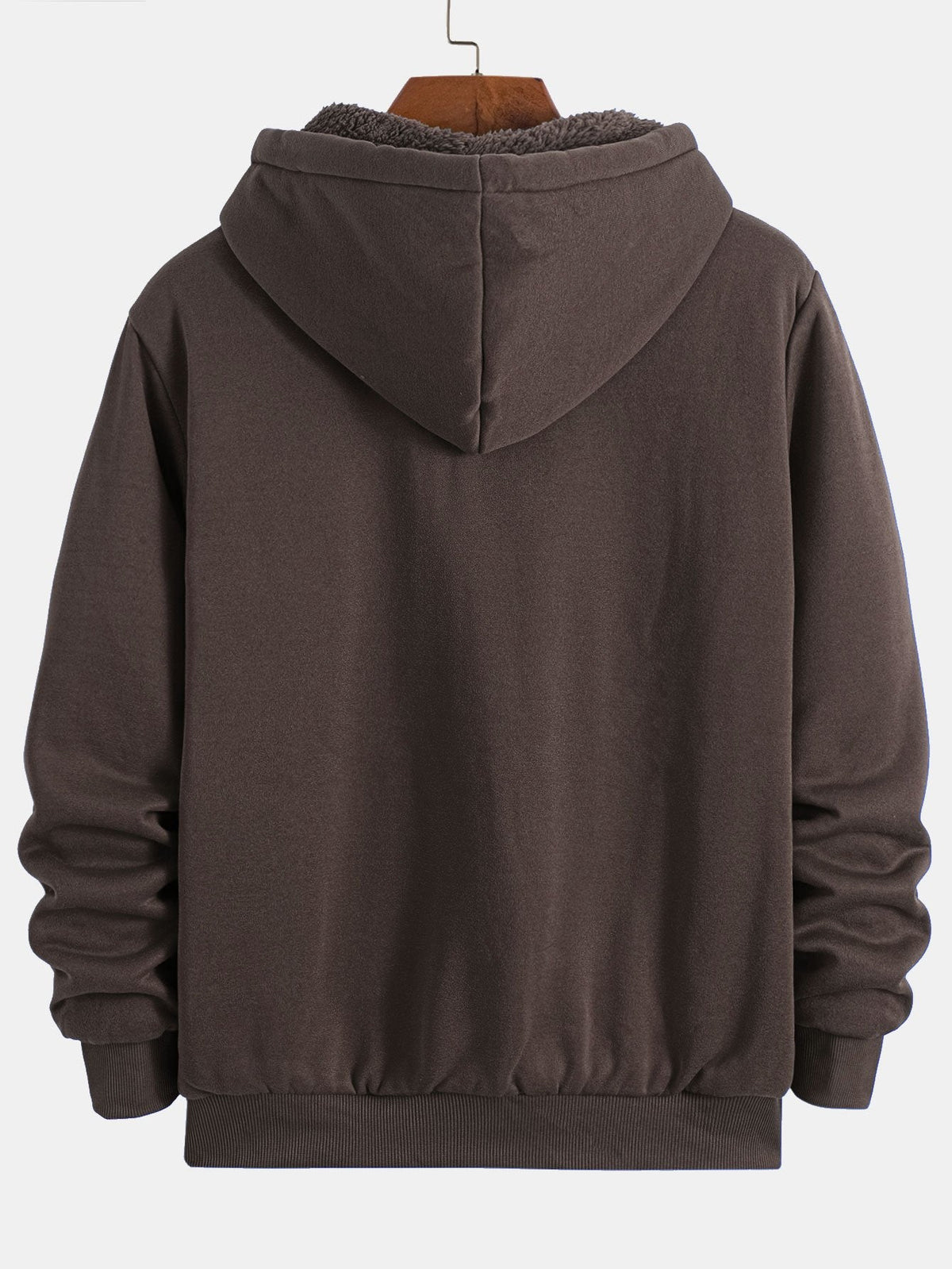 Sweat à capuche doublé en polaire teddy