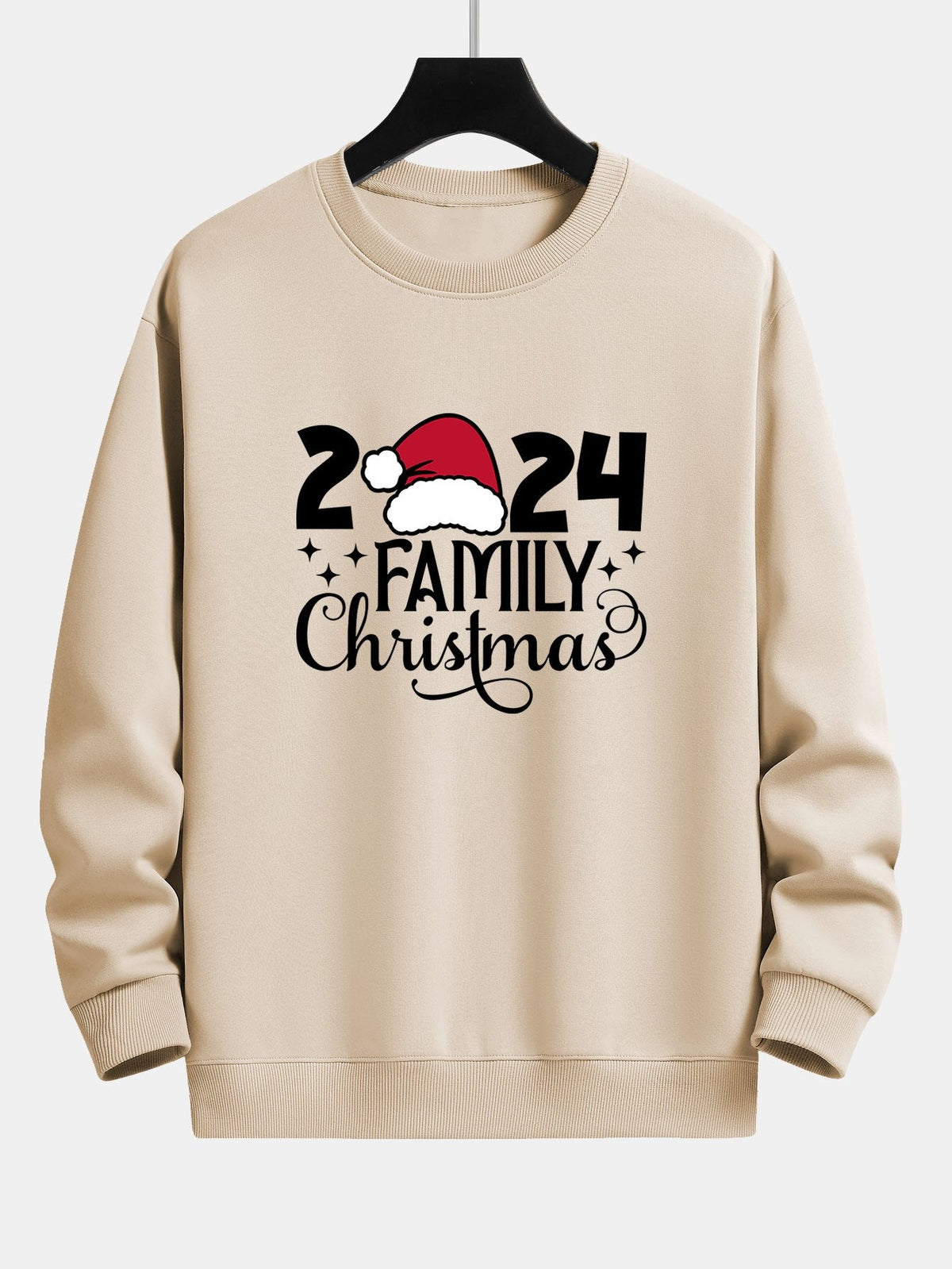 2024 Family Christmas Print Relax Fit Sweatshirt