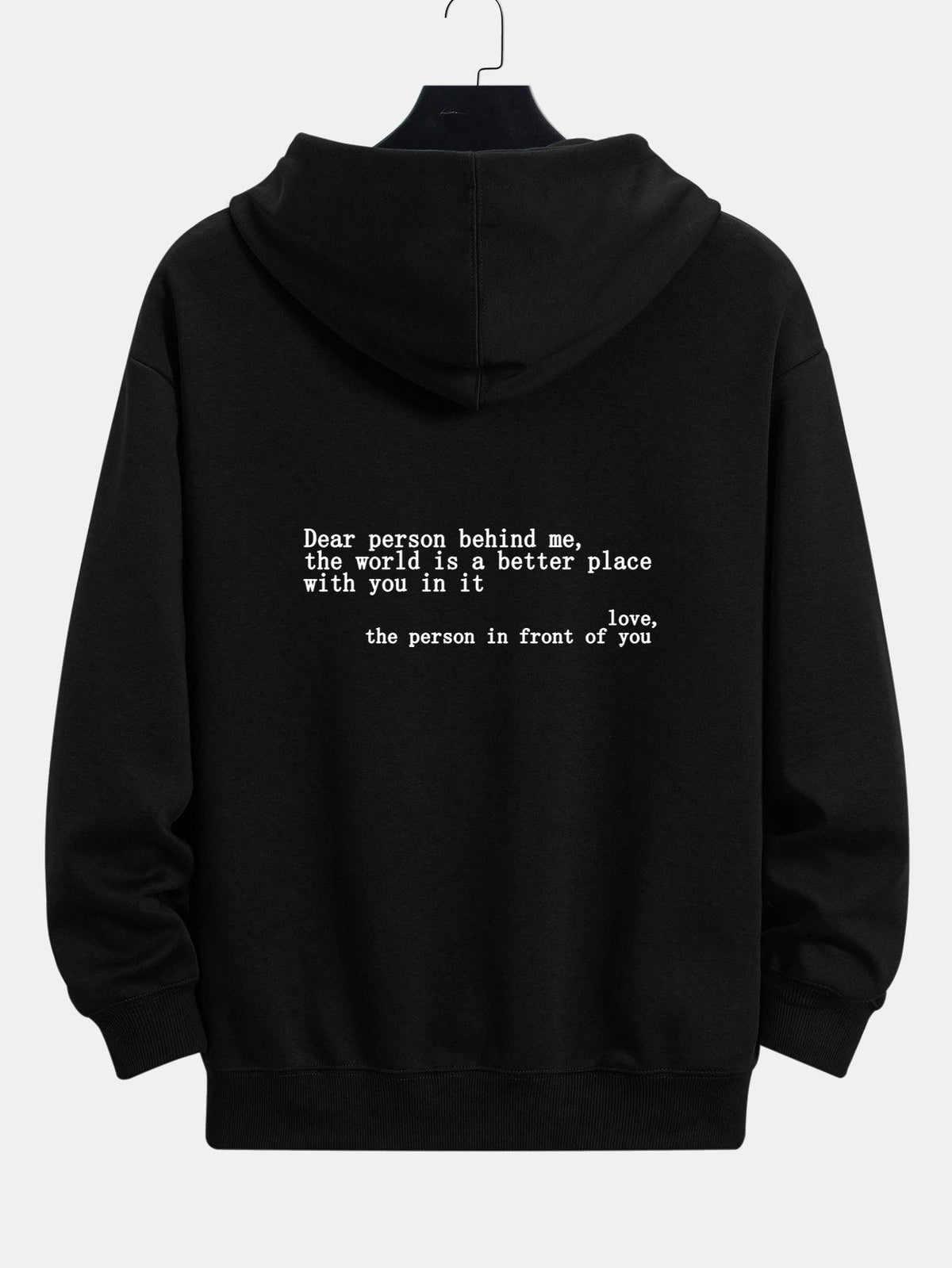 Sweat à capuche coupe décontractée avec motif imprimé