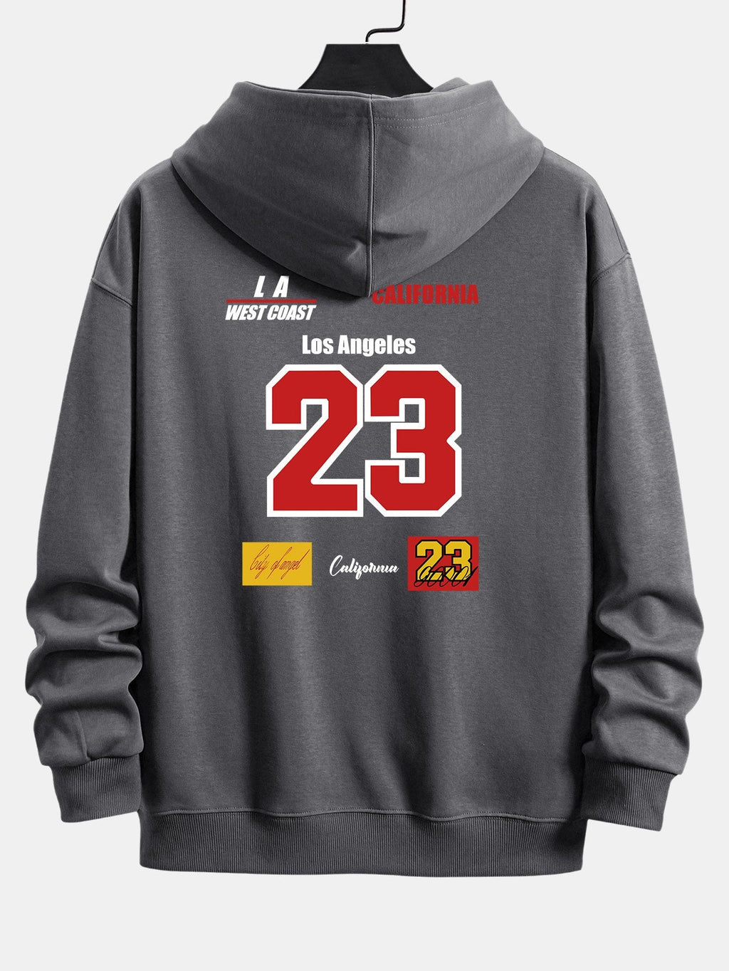 Sudadera con capucha y corte relajado número 23