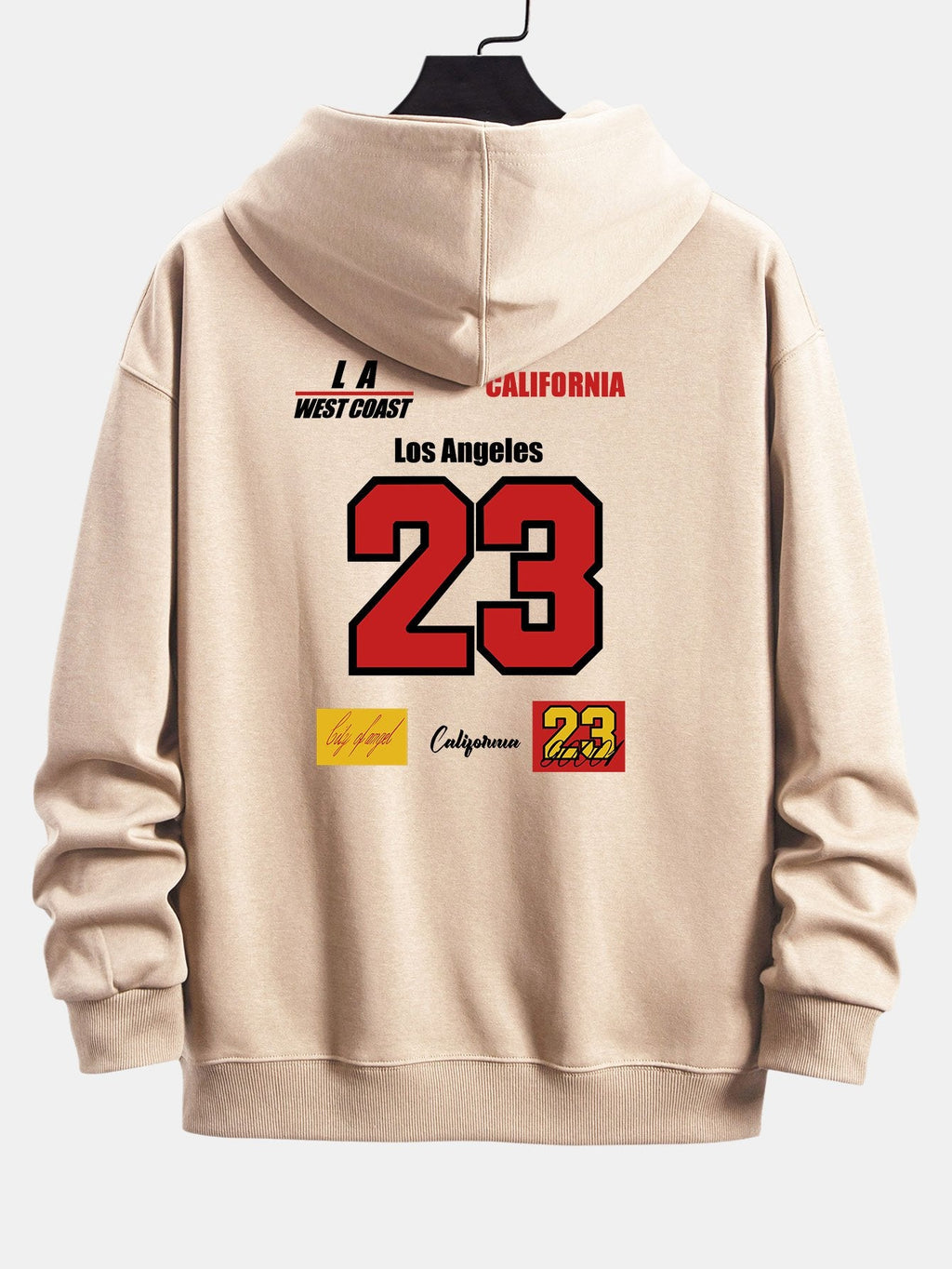 Sudadera con capucha y corte relajado número 23