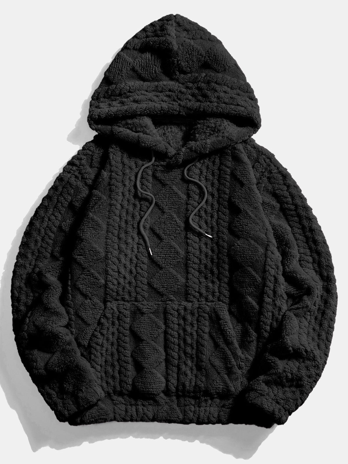 3 sweats à capuche en sherpa jacquard géométrique (lot de 3)