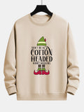 Christmas Slogan Print Relax Fit Sweatshirt