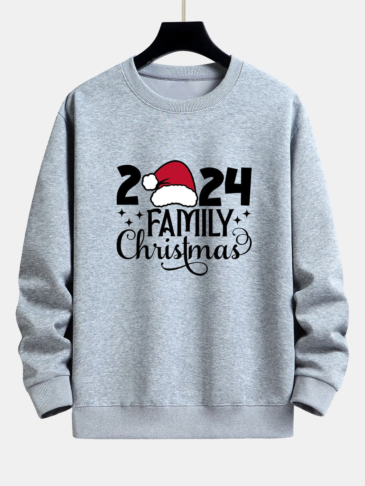 2024 Family Christmas Print Relax Fit Sweatshirt