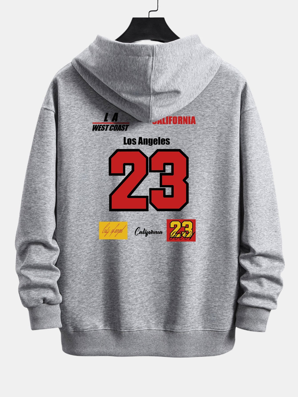 Sudadera con capucha y corte relajado número 23