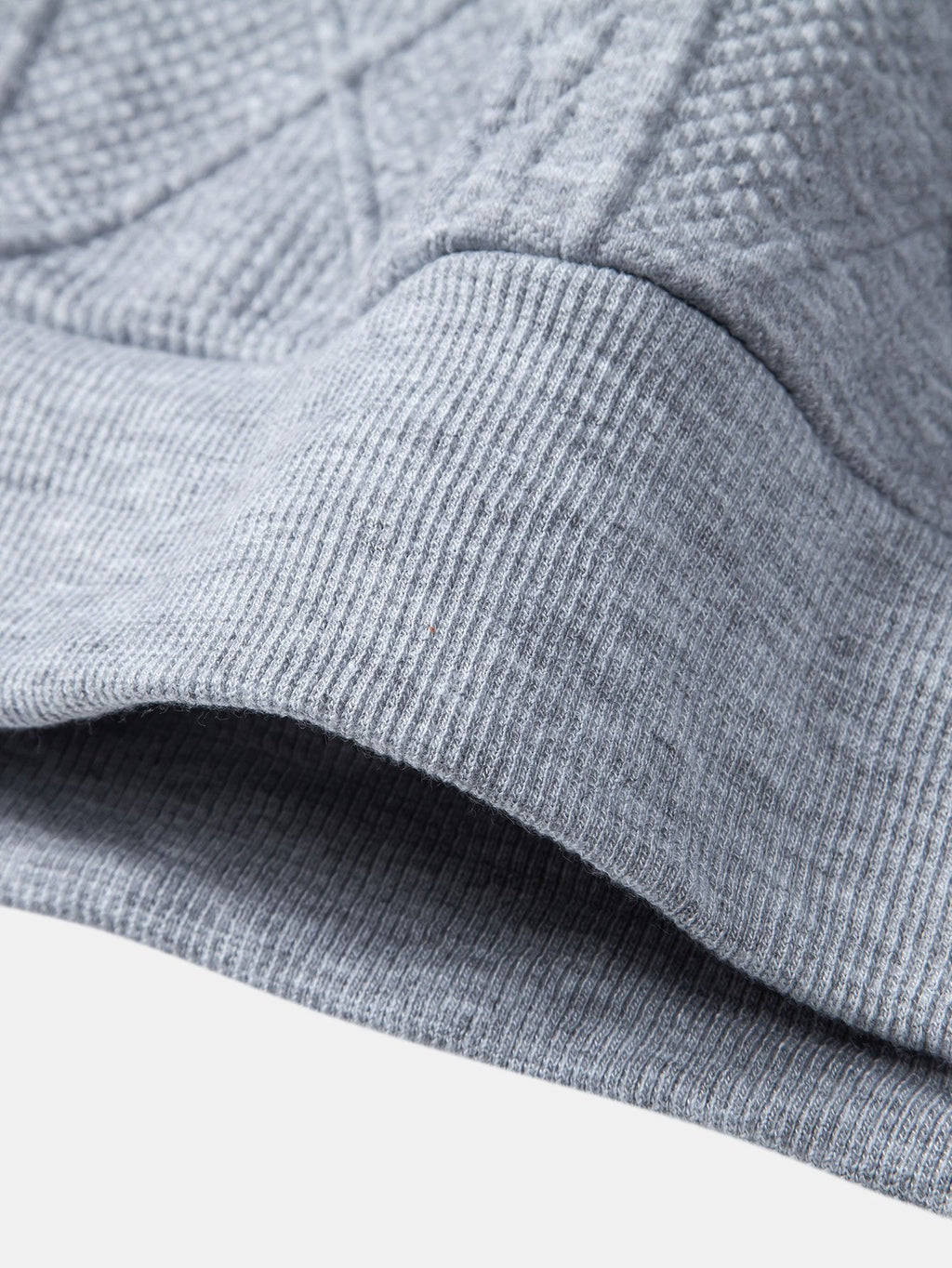 Sudadera con capucha de corte holgado y jacquard geométrico