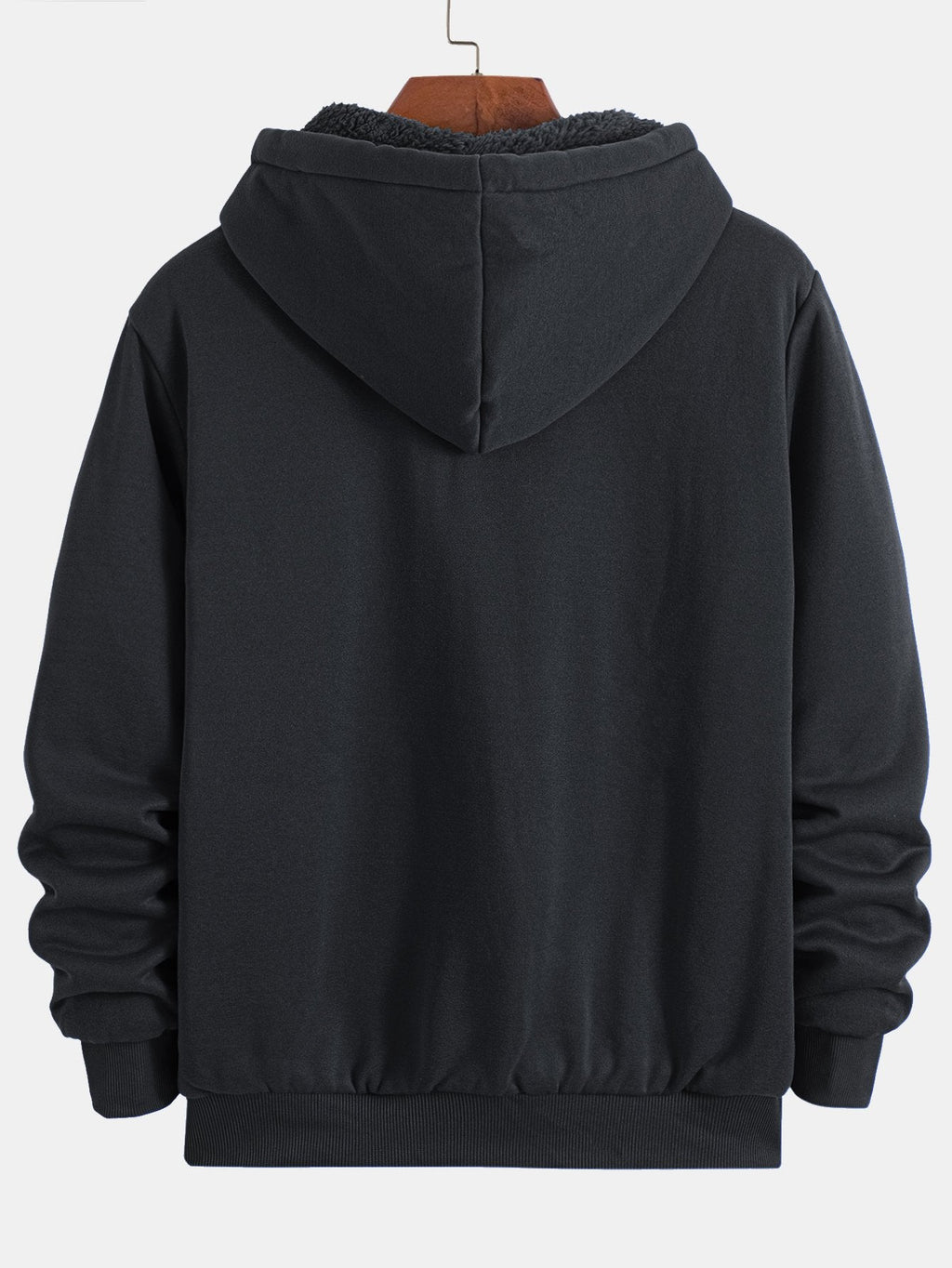 Sweat à capuche doublé en polaire teddy