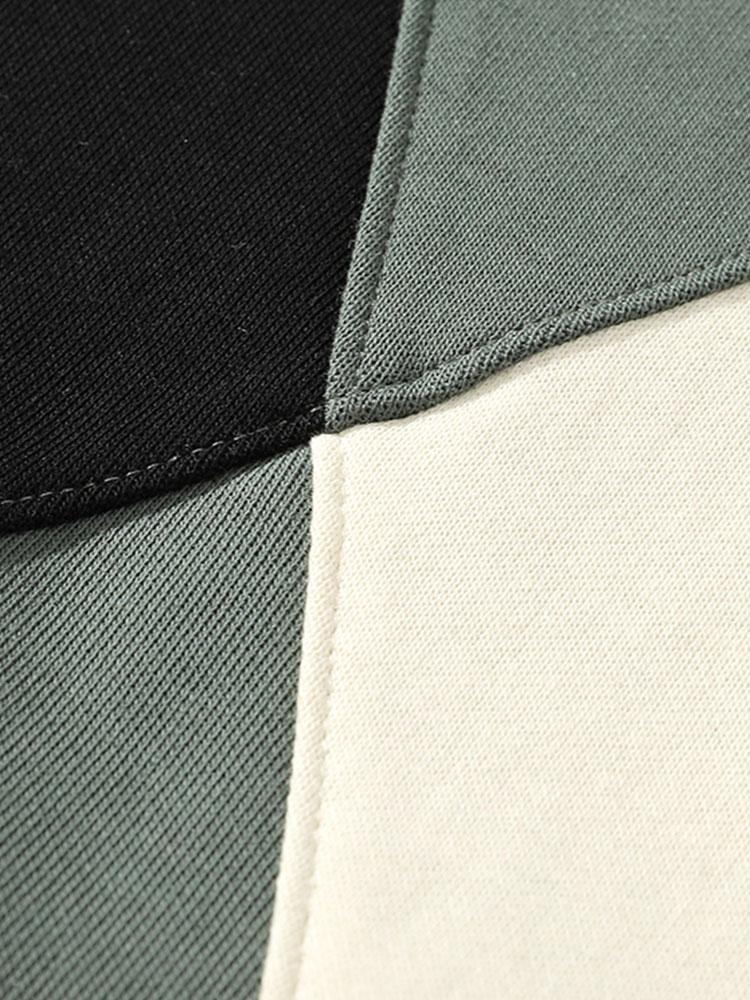 Color Block Patchwork Sweatshirt
