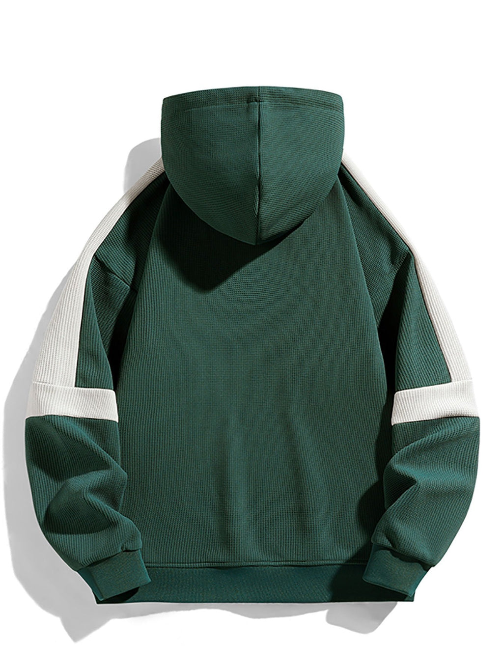Color Block Waffle Hoodie