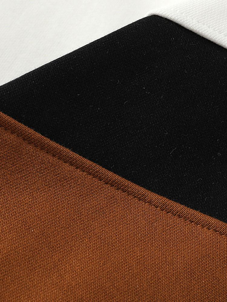 Color Block Crewneck Sweatshirt