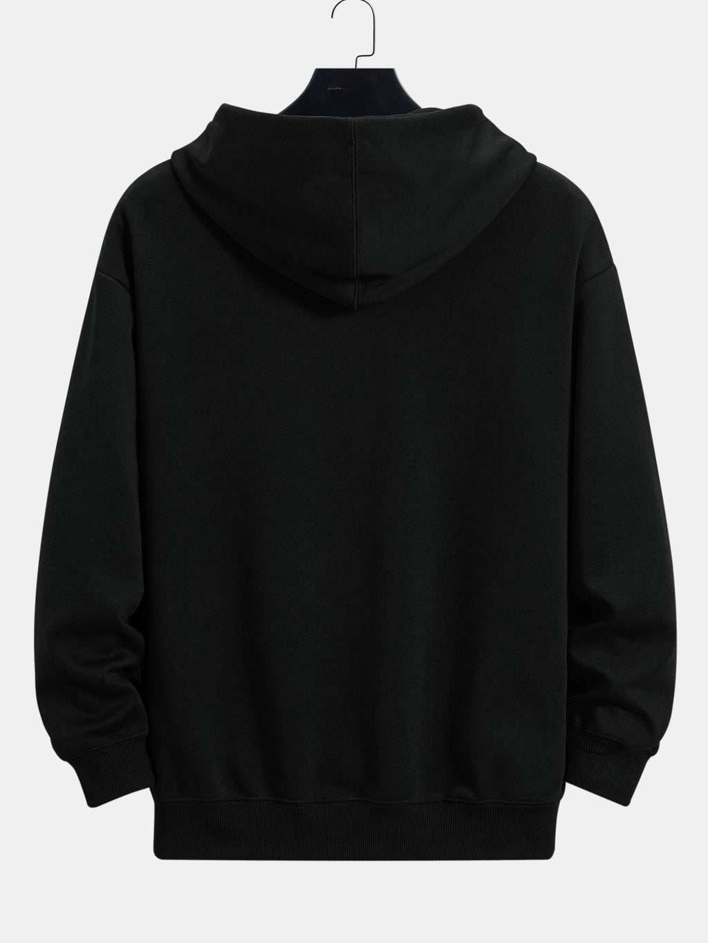 Sweat à capuche coupe décontractée basique