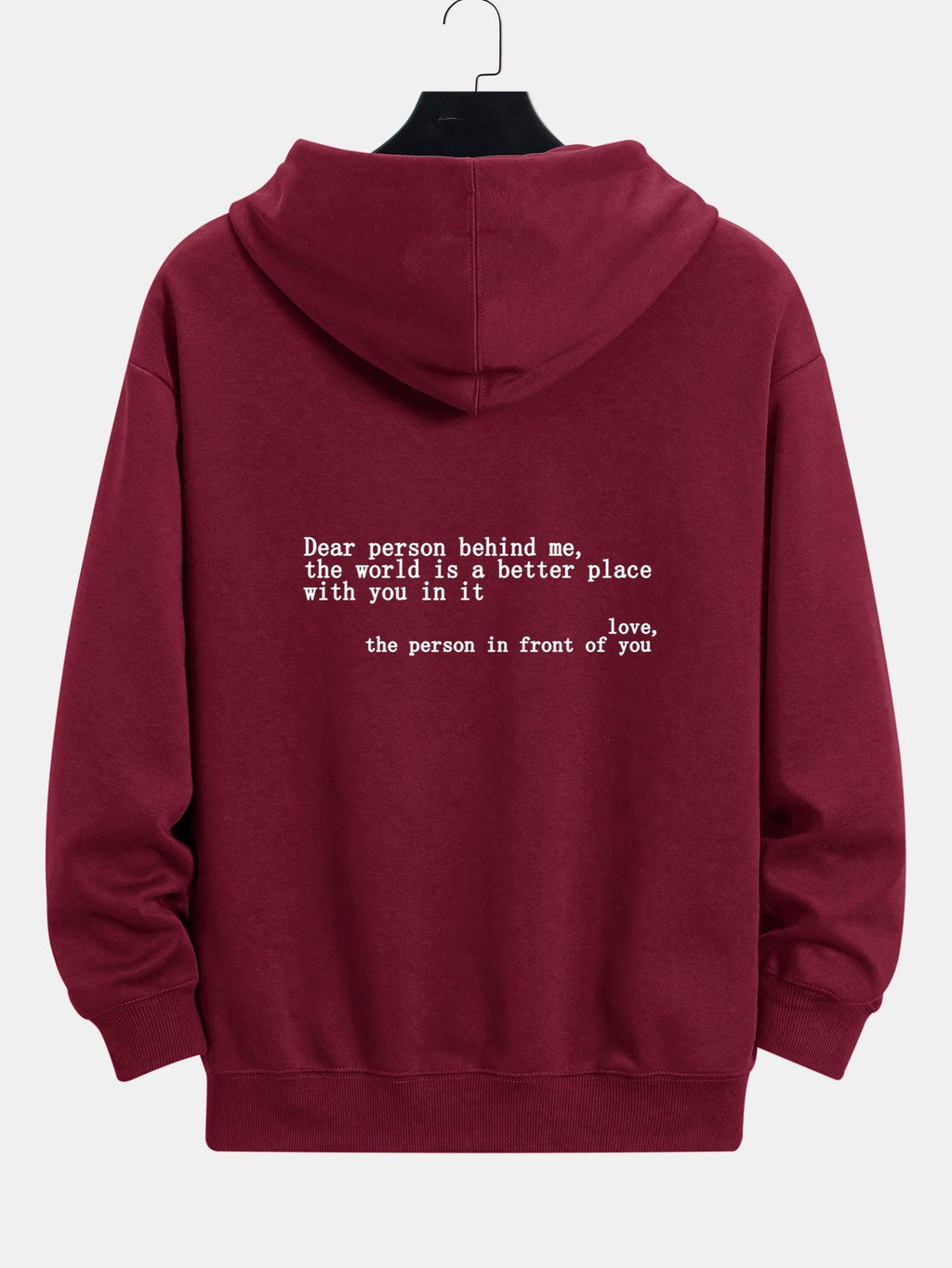 Sweat à capuche coupe décontractée avec motif imprimé