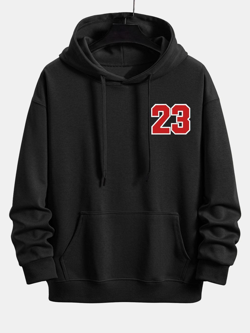 Sudadera con capucha y corte relajado número 23