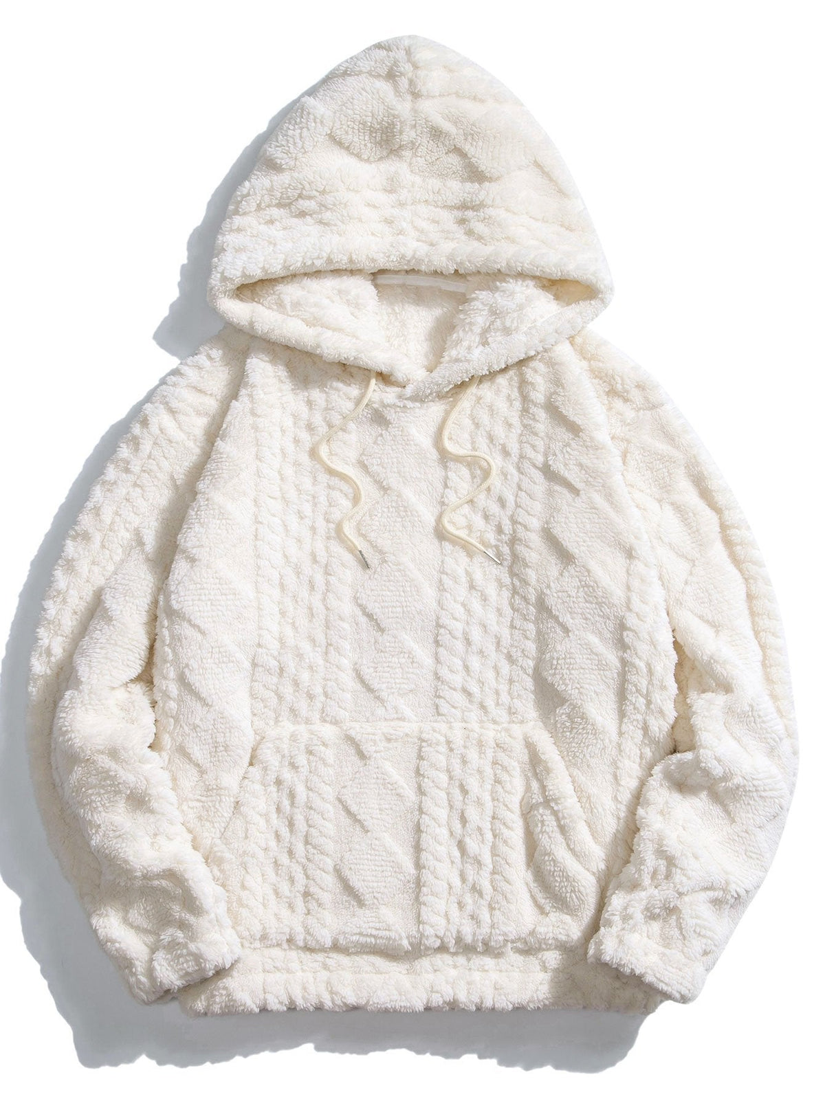 3 Pieces Geometry Jacquard Teddy Hoodies