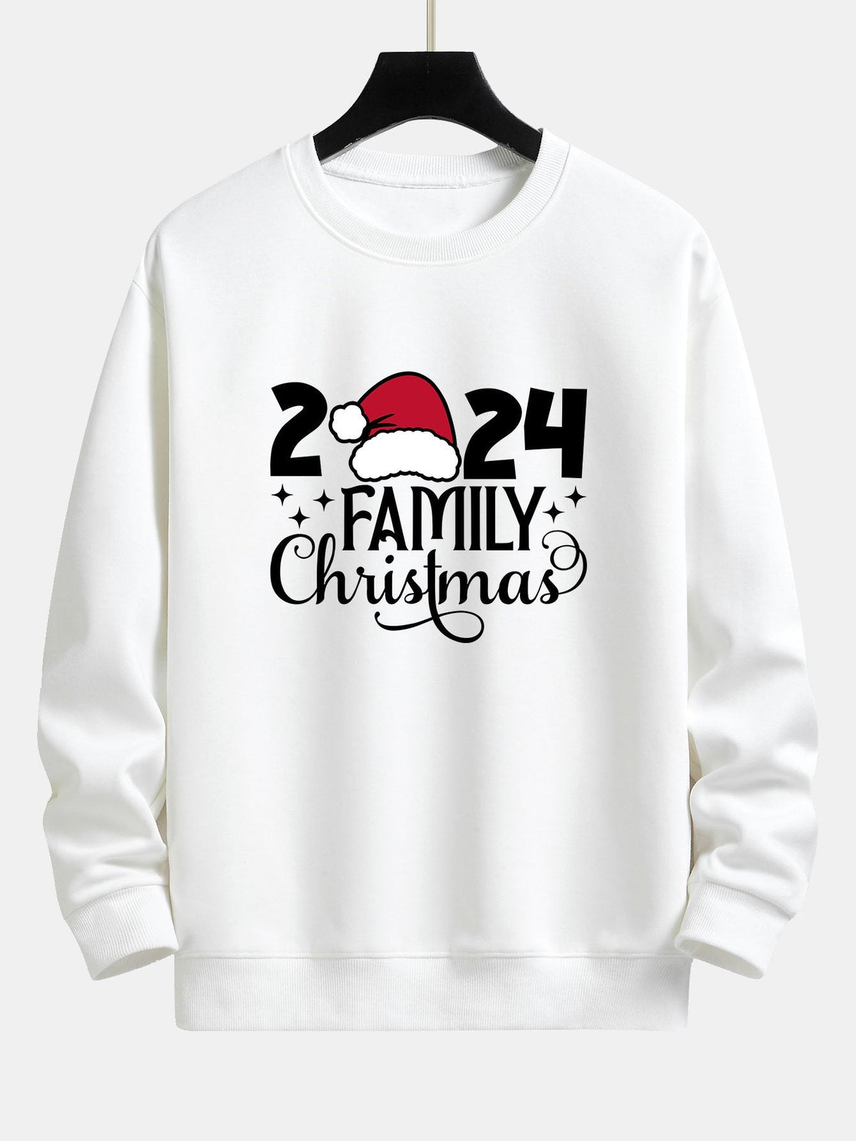 2024 Family Christmas Print Relax Fit Sweatshirt