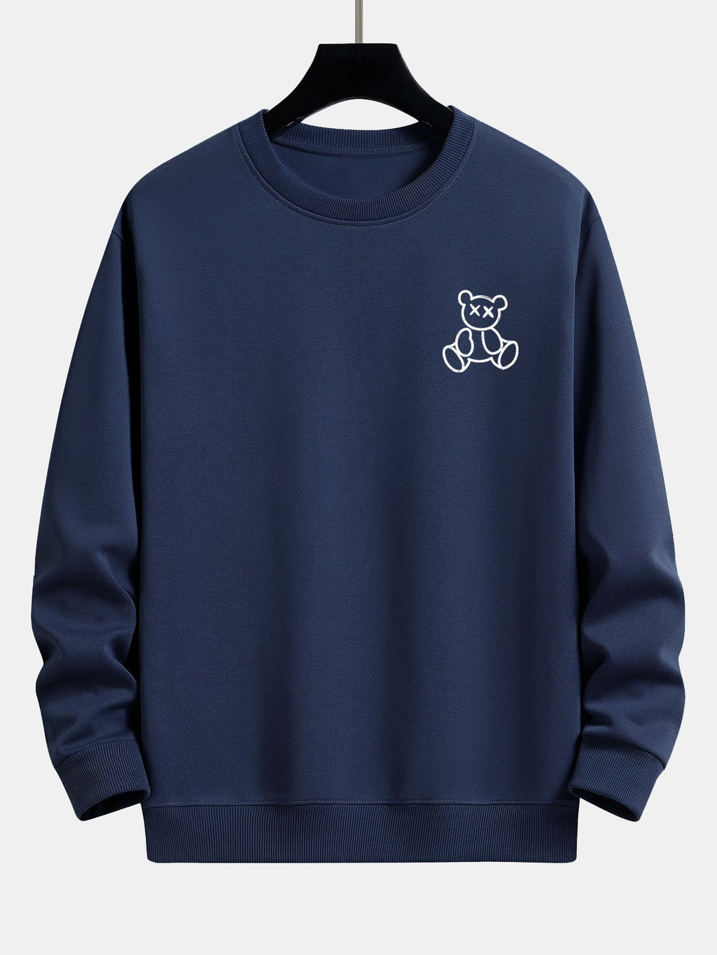 Bear On Vacation Print Relax Fit Sweatshirt