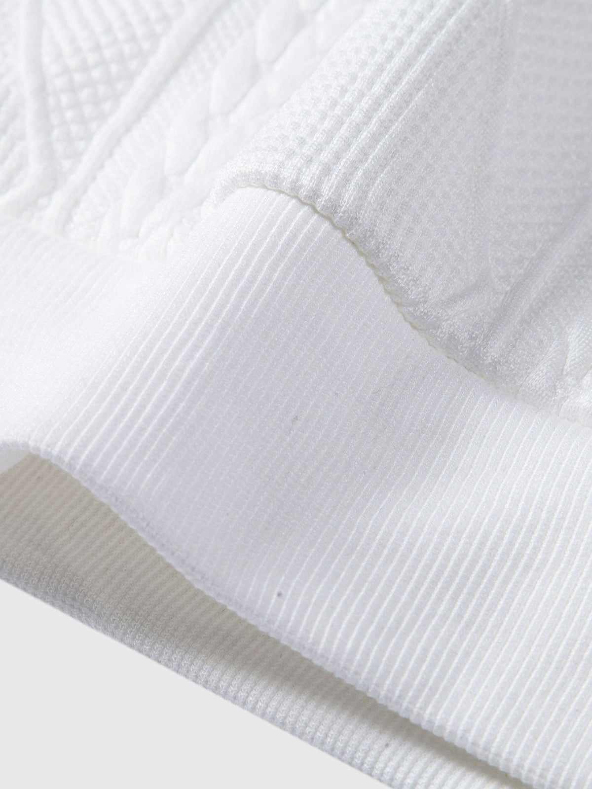 Sudadera con capucha de corte holgado y jacquard geométrico