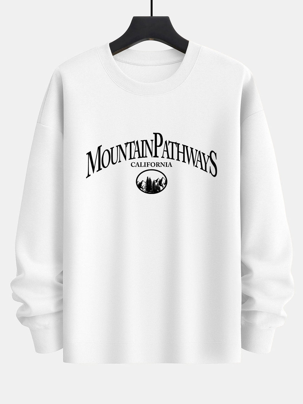 Mountain Pathways Print Relax Fit Sweatshirt
