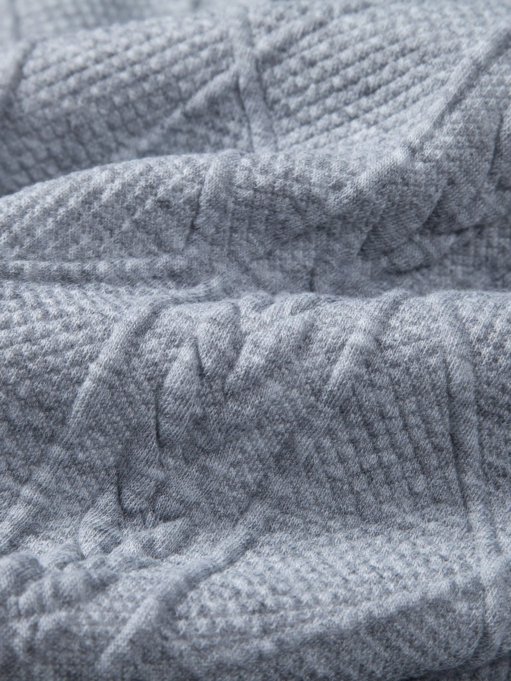 Sudadera con capucha de corte holgado y jacquard geométrico