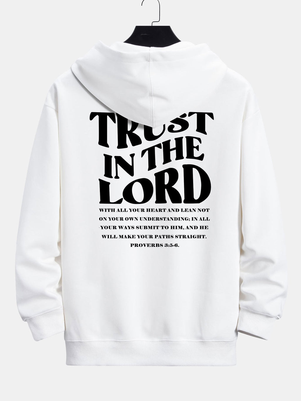 Trust In The Lord Print Relax Fit Hoodie
