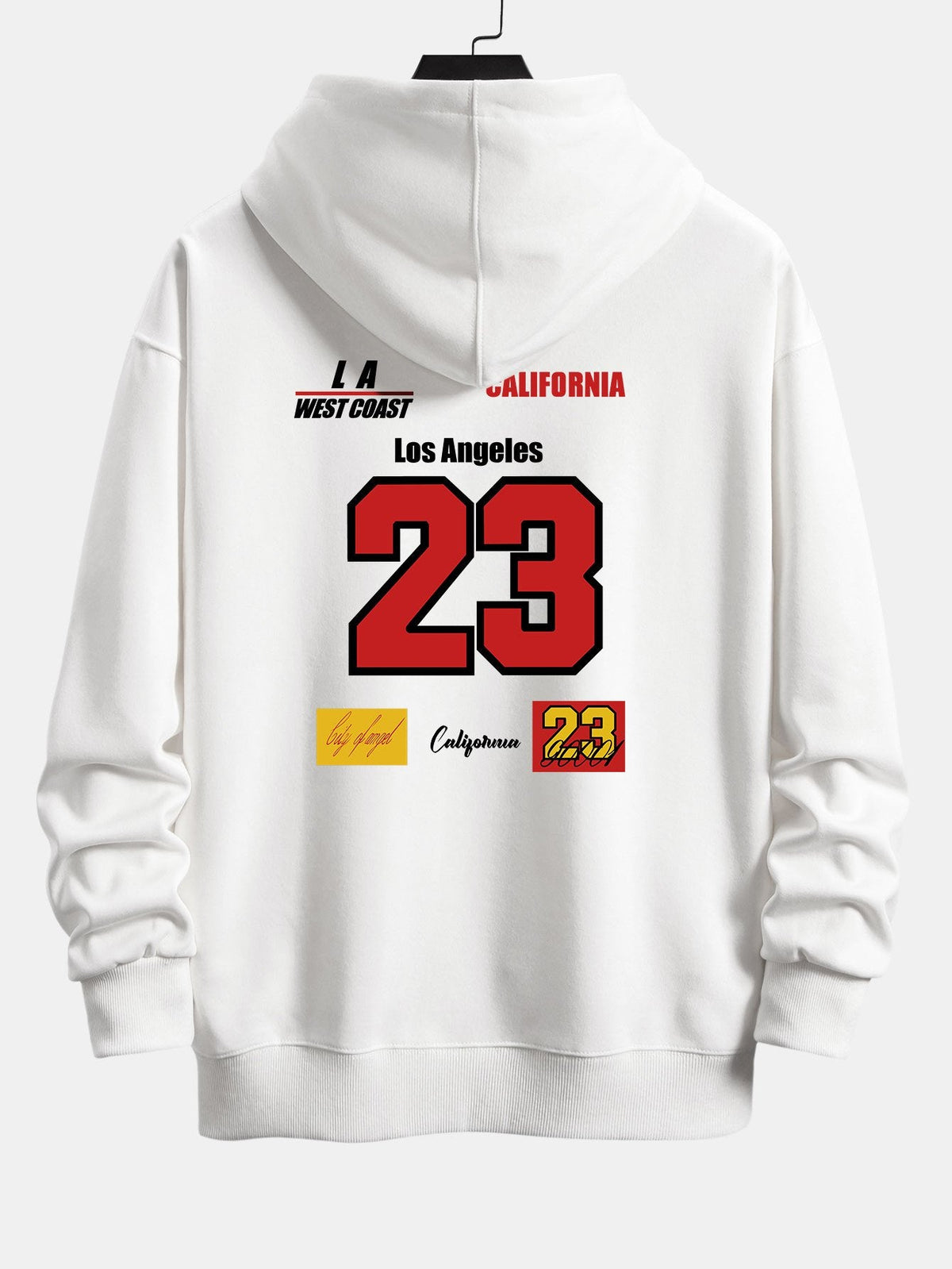 Sudadera con capucha y corte relajado número 23