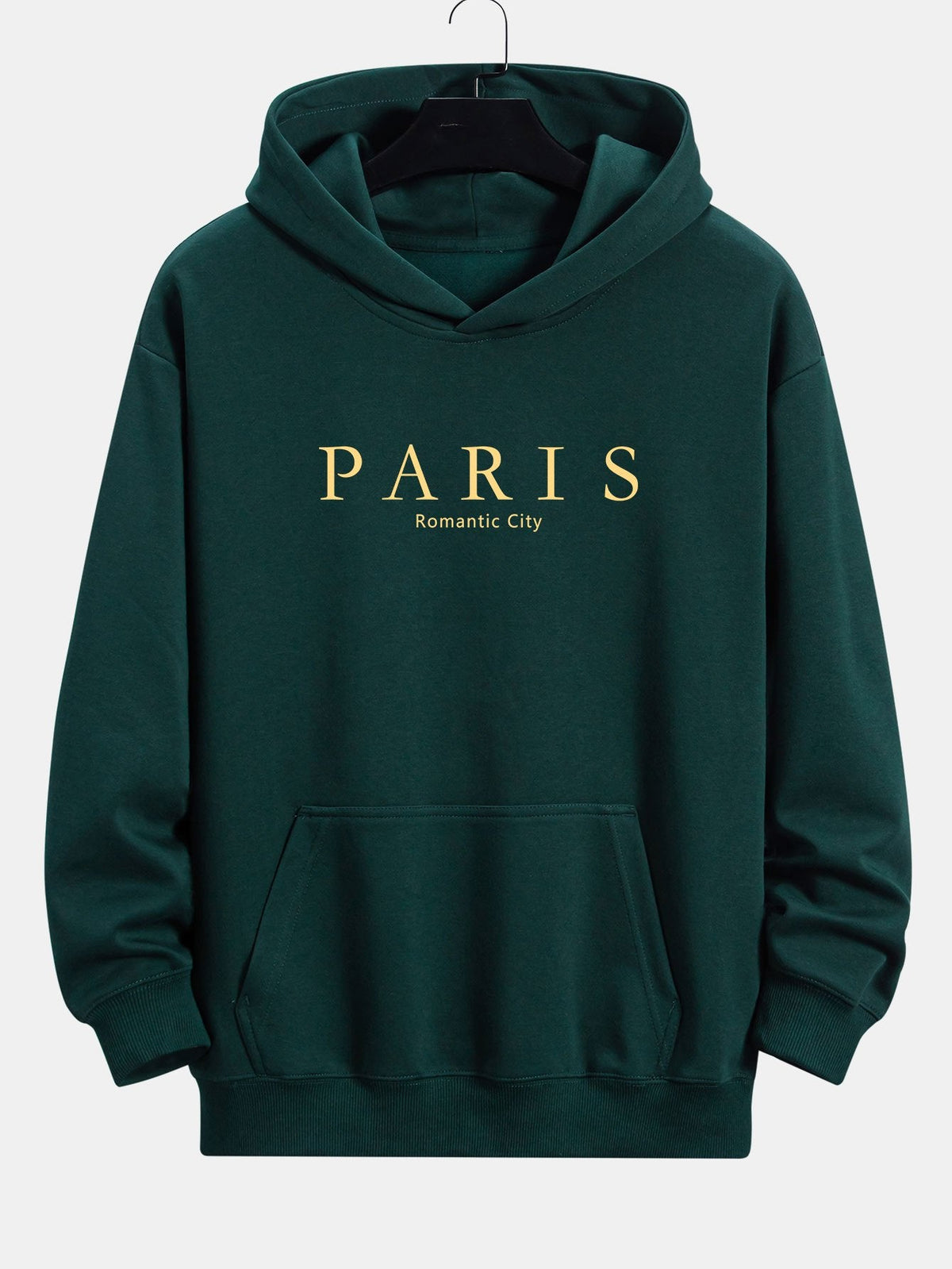 Sweat à capuche coupe décontractée avec slogan Paris
