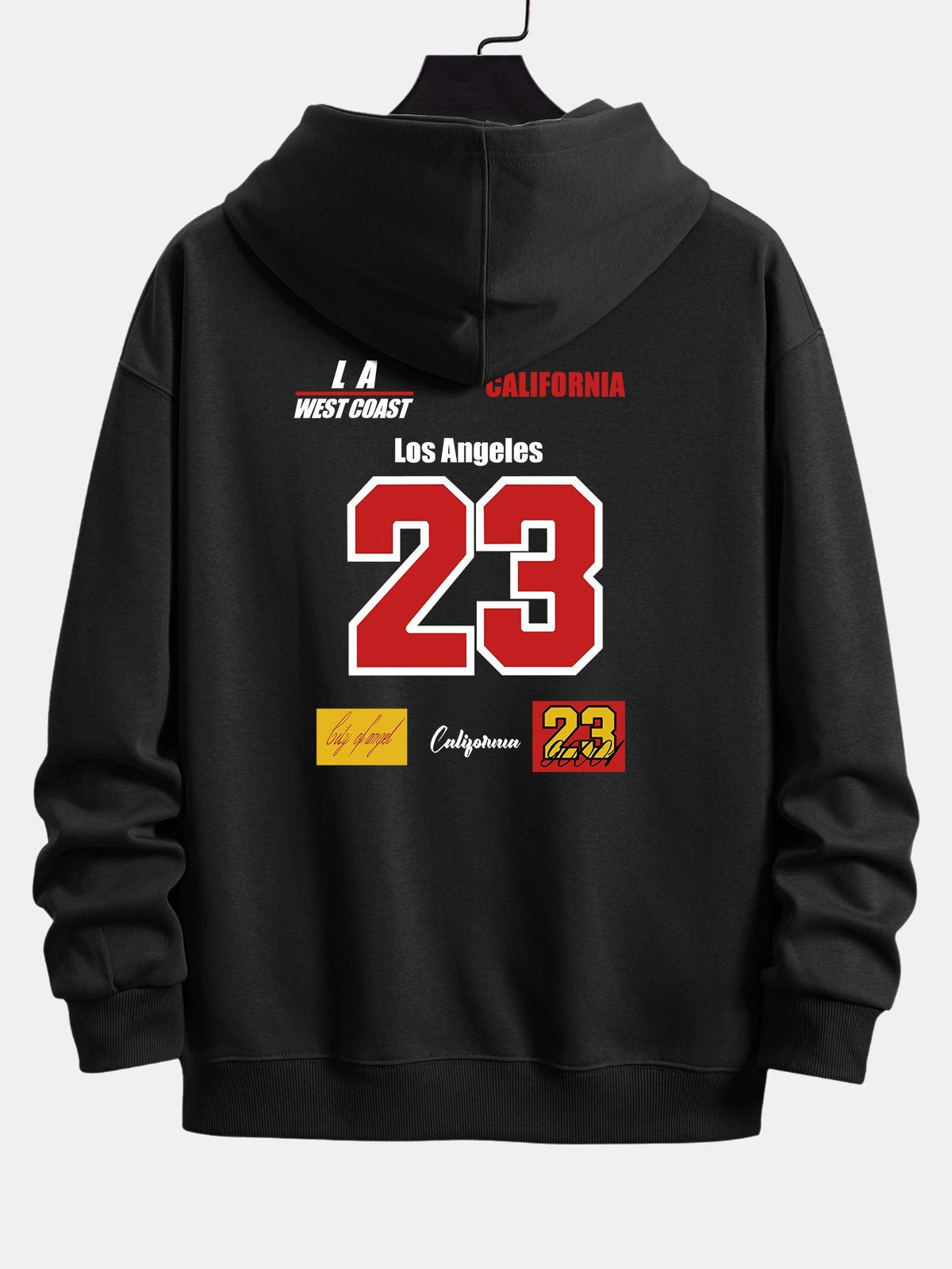 Sudadera con capucha y corte relajado número 23