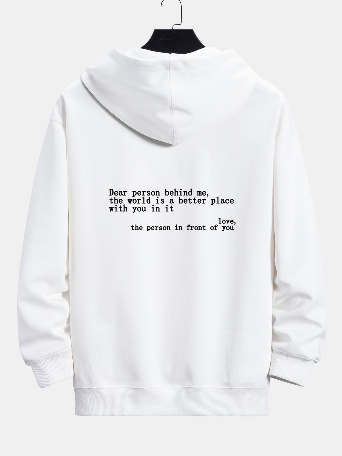 Sweat à capuche coupe décontractée avec motif imprimé