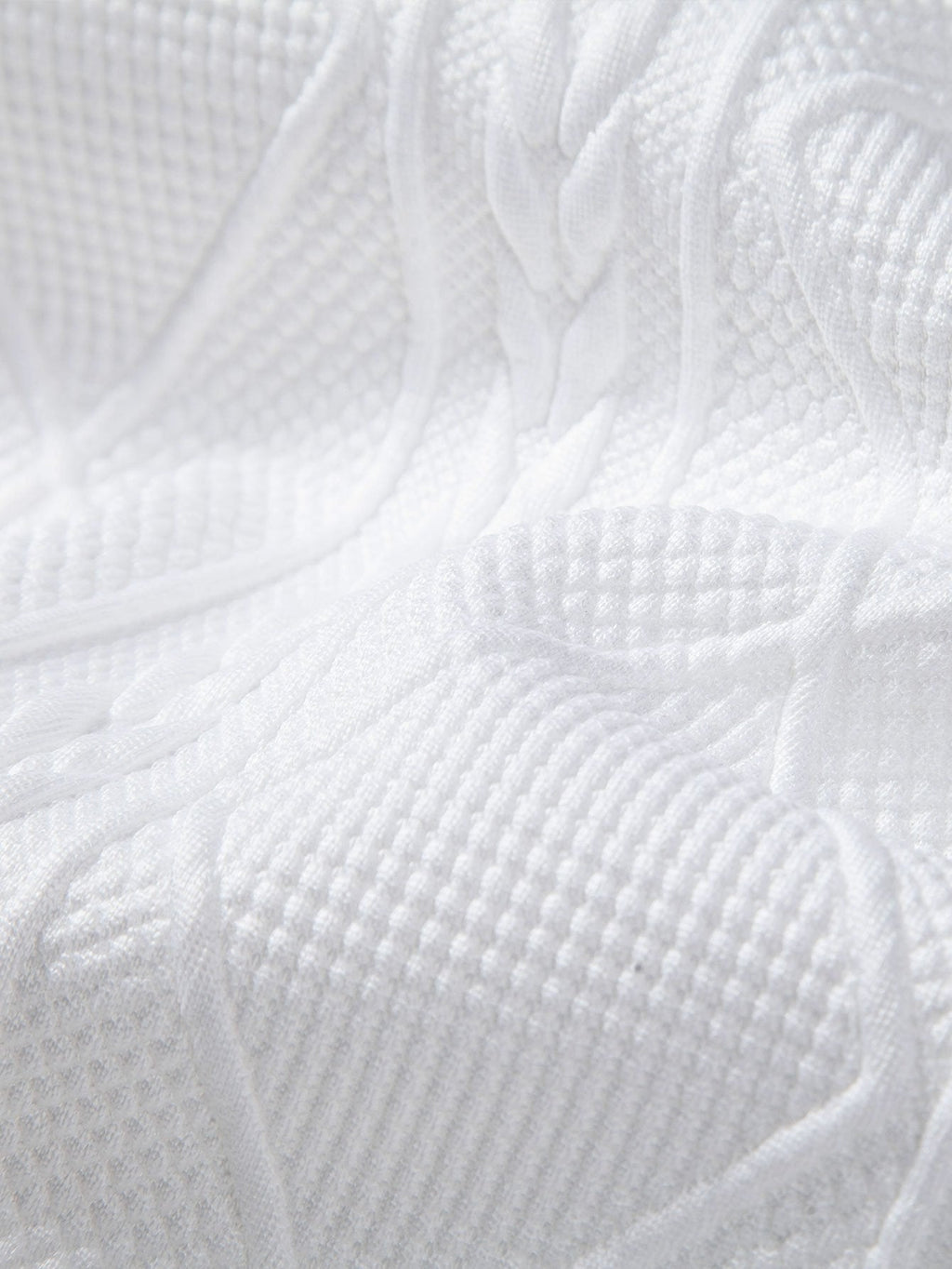Sudadera con capucha de corte holgado y jacquard geométrico